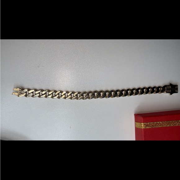 14k Cuban link Covered in Cz Diamonds - Picture 6 of 6